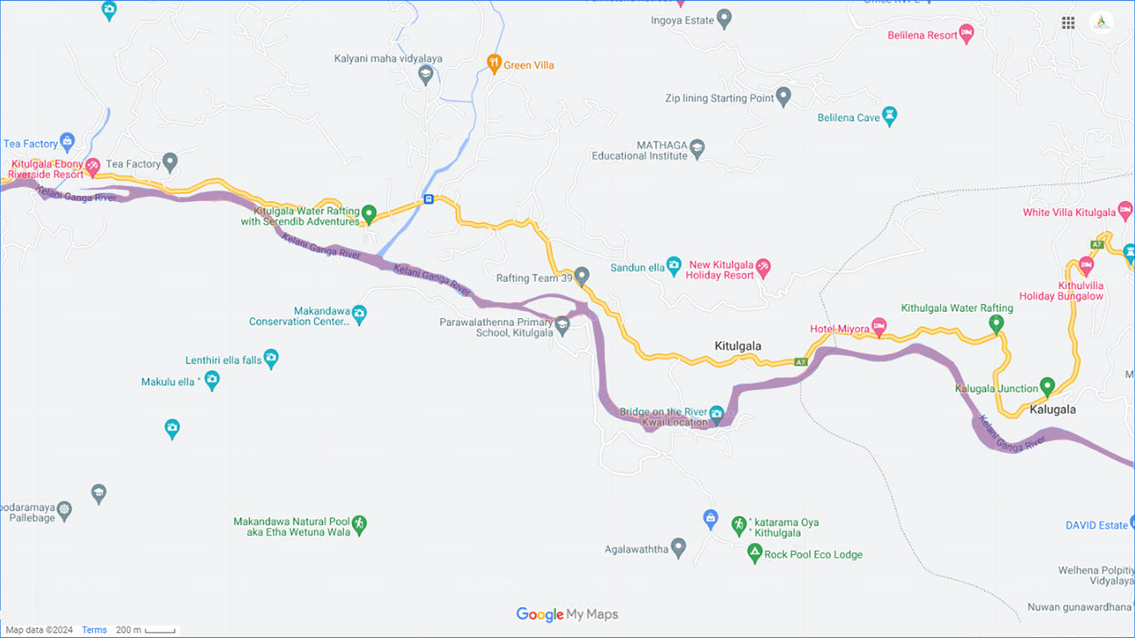 Forsränning från Kitulgala (5 km)