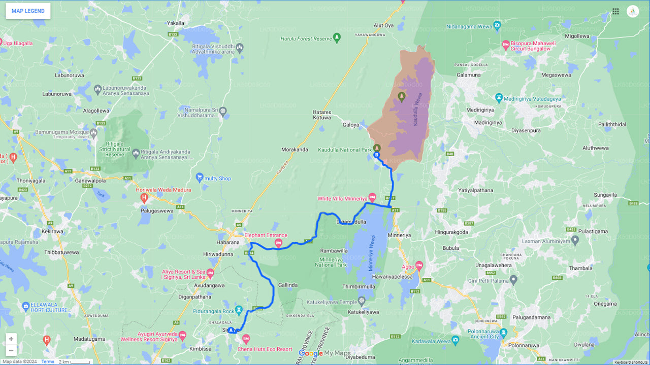 Kaudulla National Park Privat Safari från Sigiriya