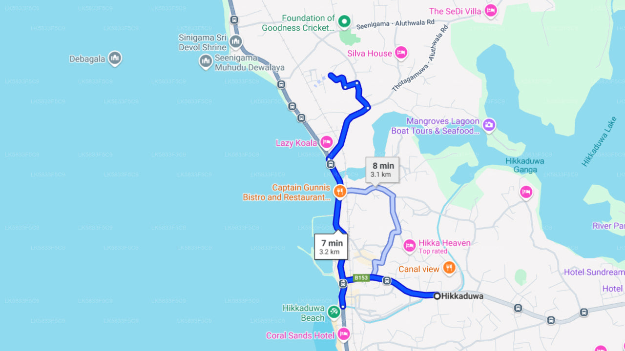 Snorkling från Hikkaduwa