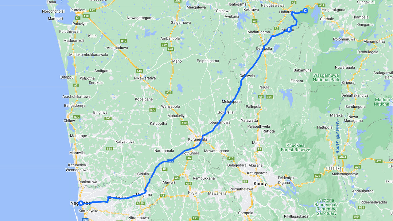 Sigiriya Rock och Wild Elephant Safari från Negombo