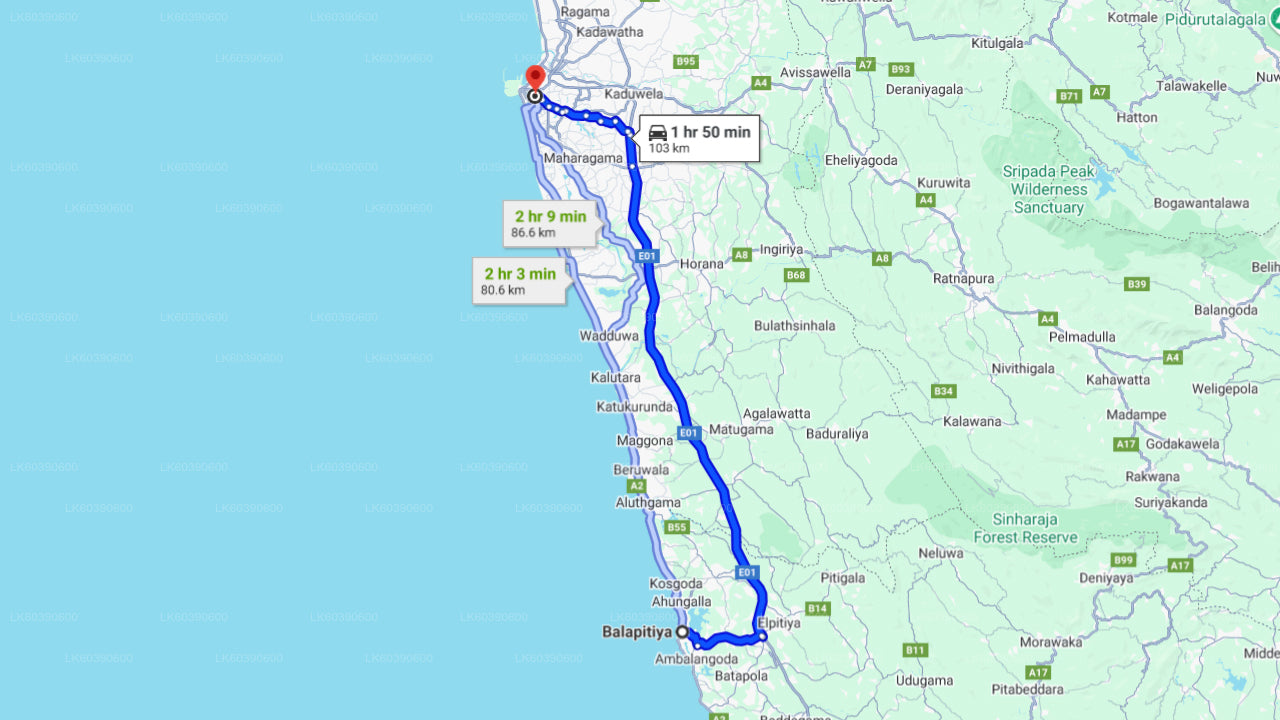 Colombo City Tour från Balapitiya