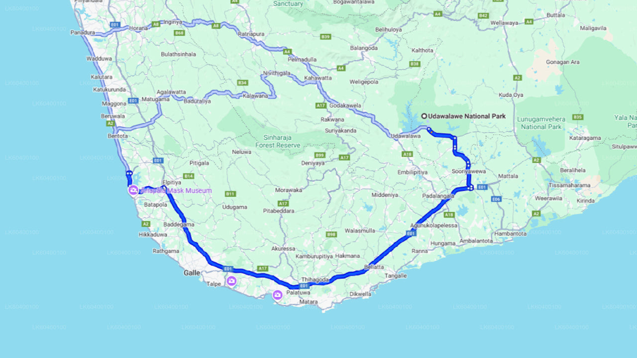 Udawalawe nationalparksafari från Ahungalla