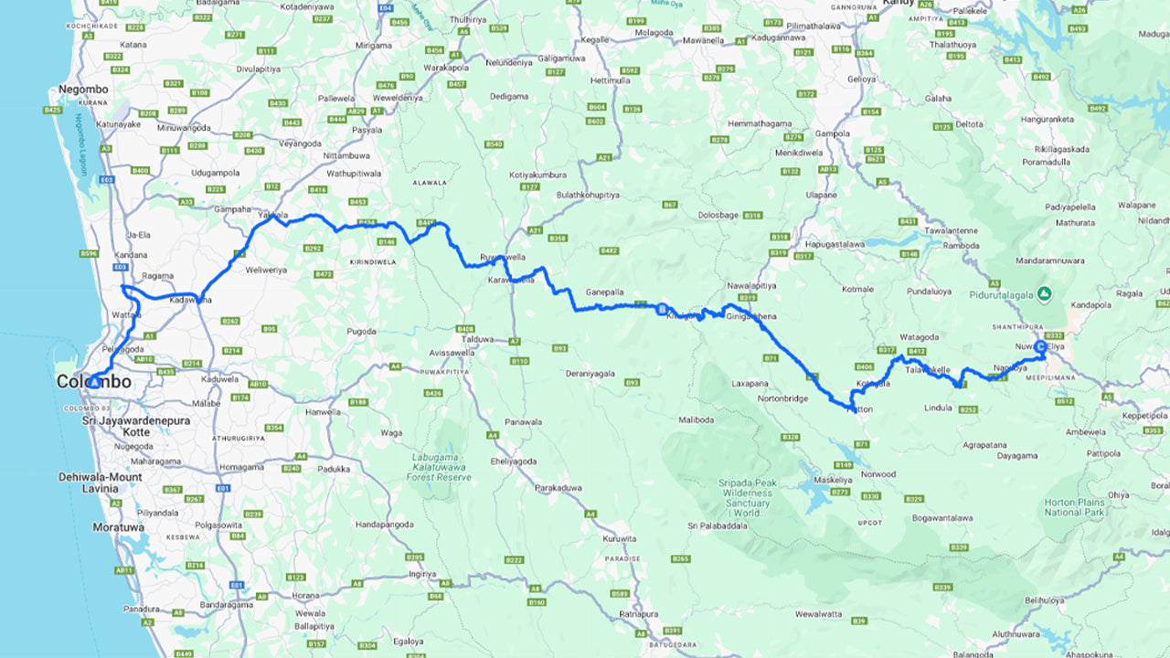 Privat transfer från Colombo till Nuwara Eliya med Canyoning Adventure