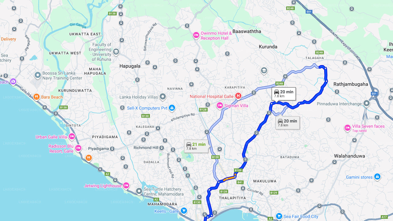 Traditionell ädelstens- och smyckesverkstad från Galle