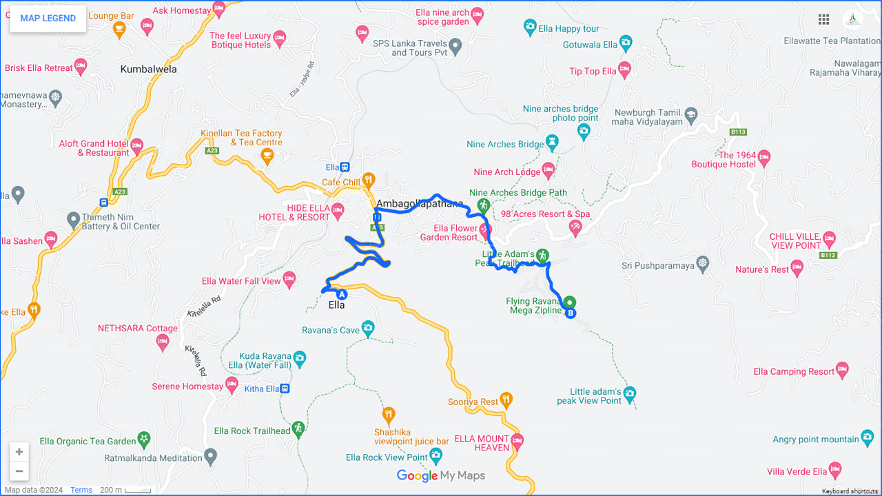 Flygande Ravana Mega Zipline från Ella