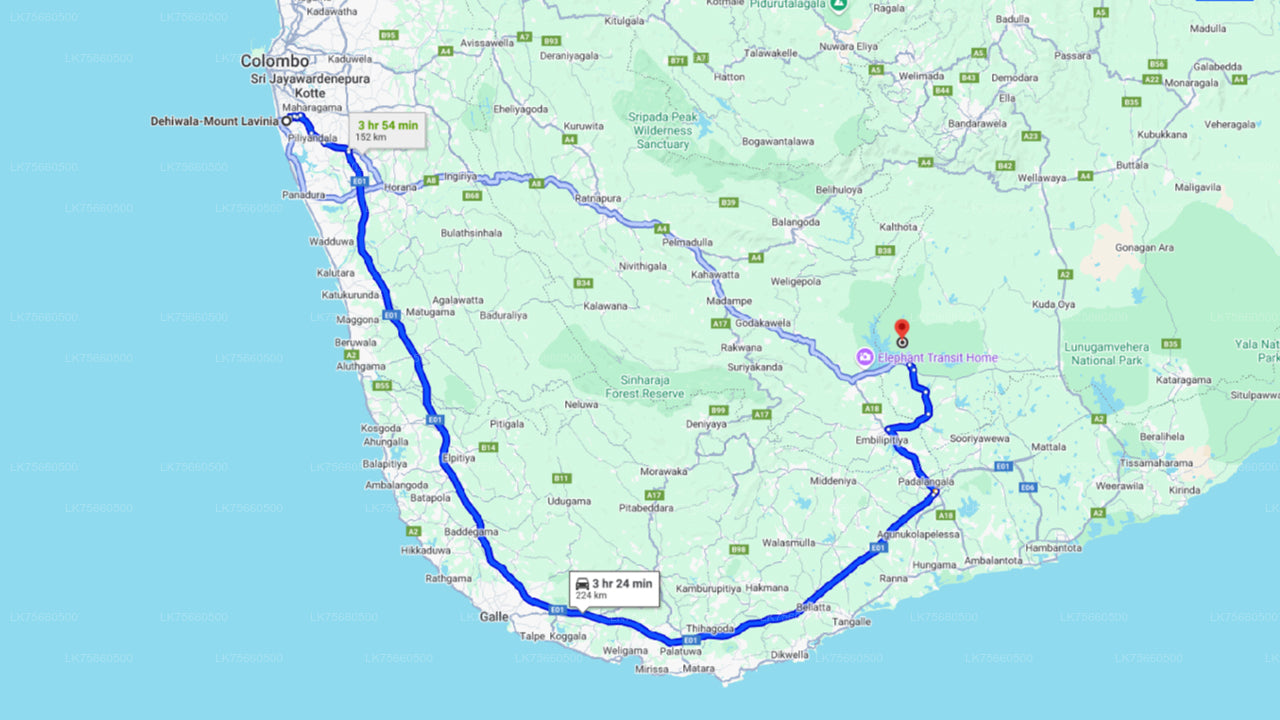 Fågelskådningssafari vid Udawalawe National Park från Mount Lavinia