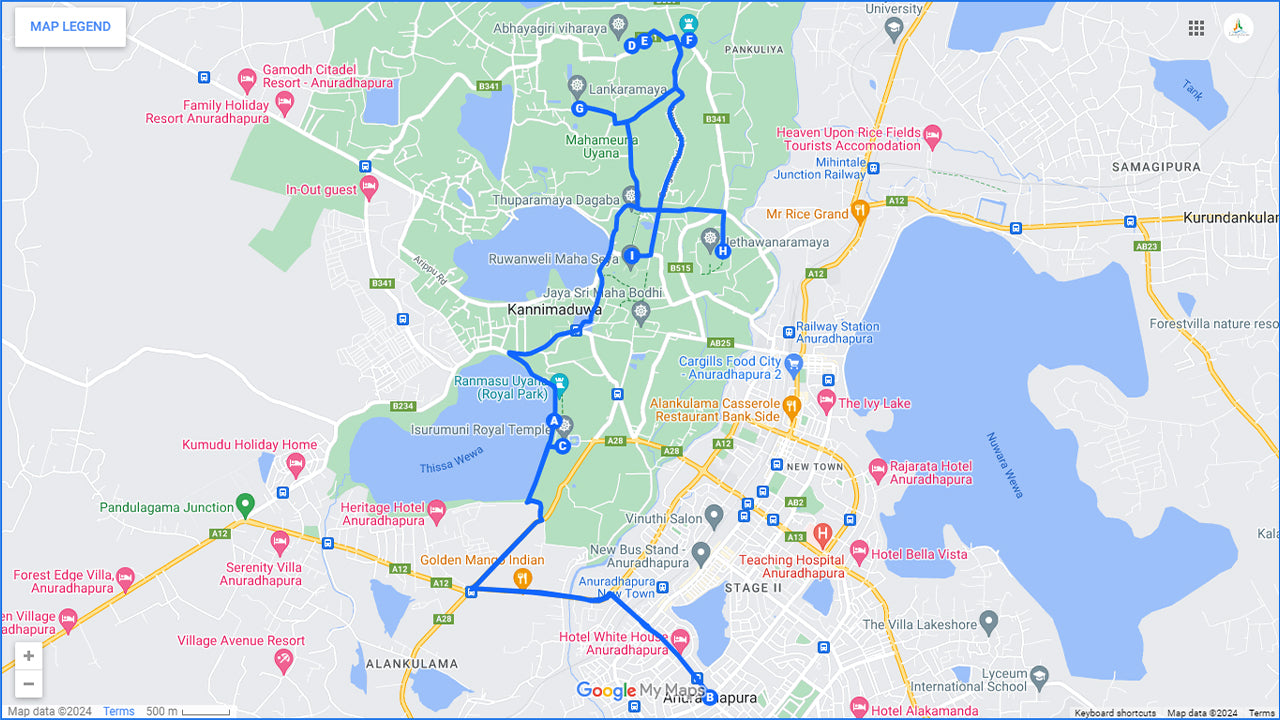 Cykling från Anuradhapura