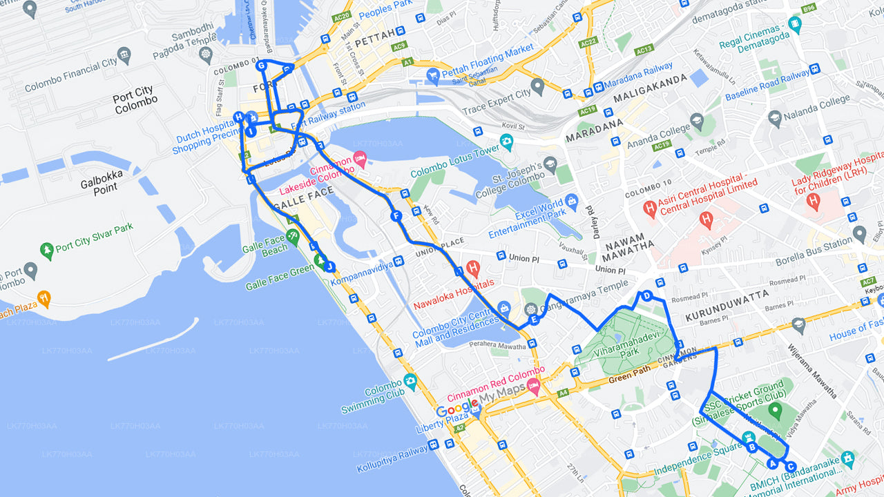 Colombos höjdpunkter med cykel