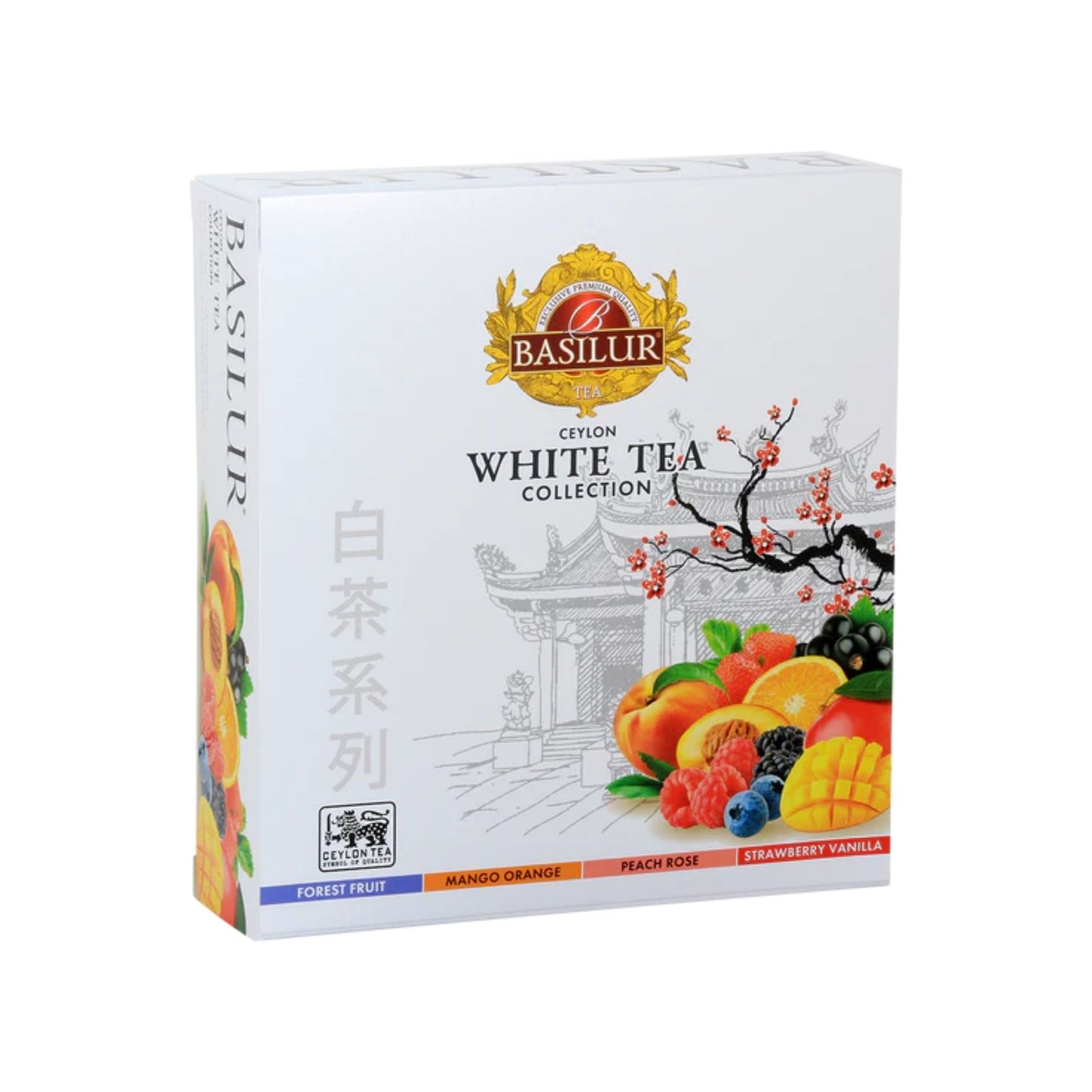 Basilur White Tea Collection (60g) 40 Enveloped Tea Bags