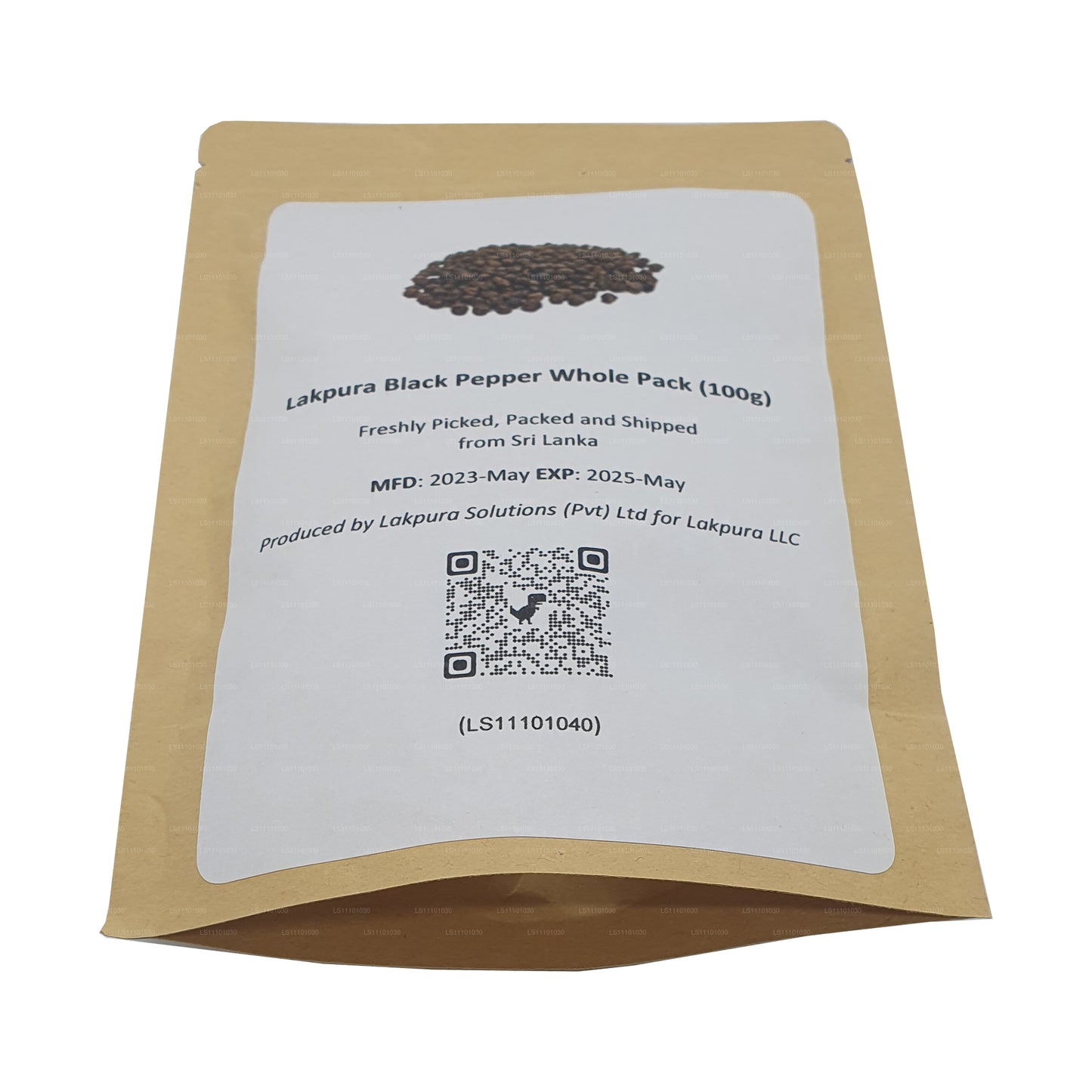 Lakpura Svartpeppar Hela Pack