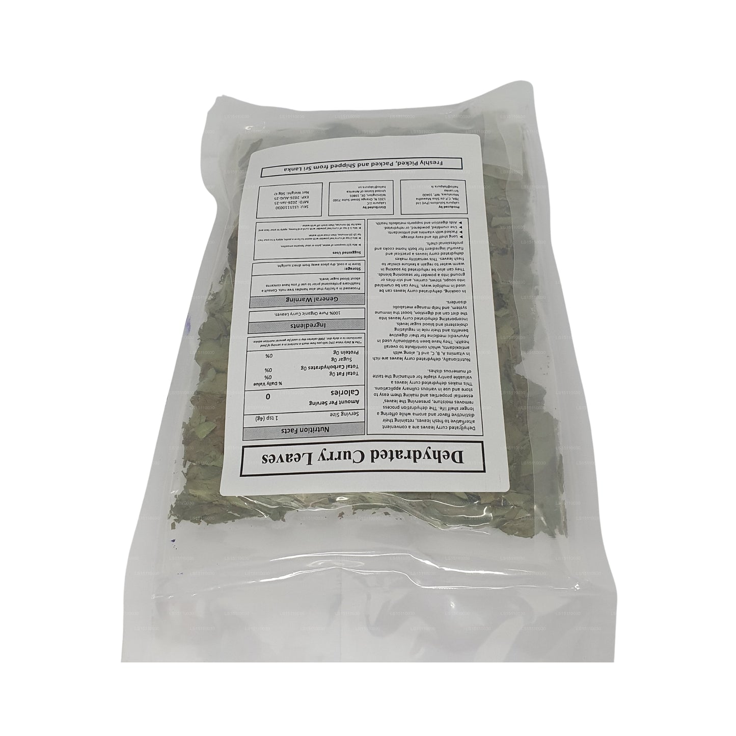 Lakpura® Torkade Curryblad