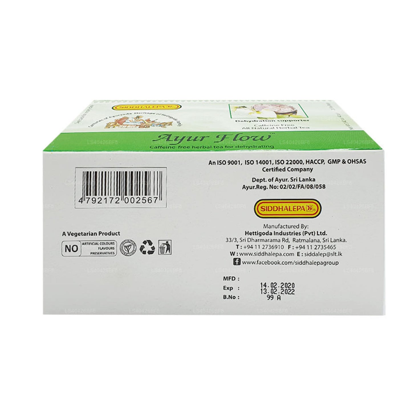 Siddhalepa Ayur Flow Tea (20 tepåsar)