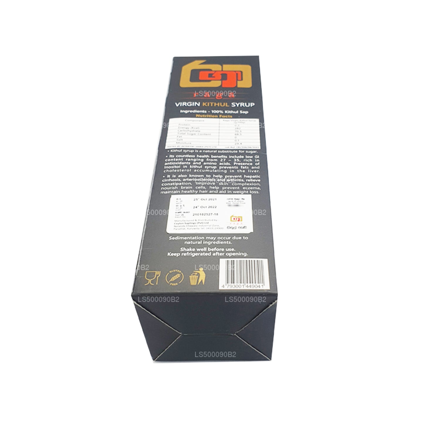 Raga Virgin Kithul Sirap av Ceylon (250ml)