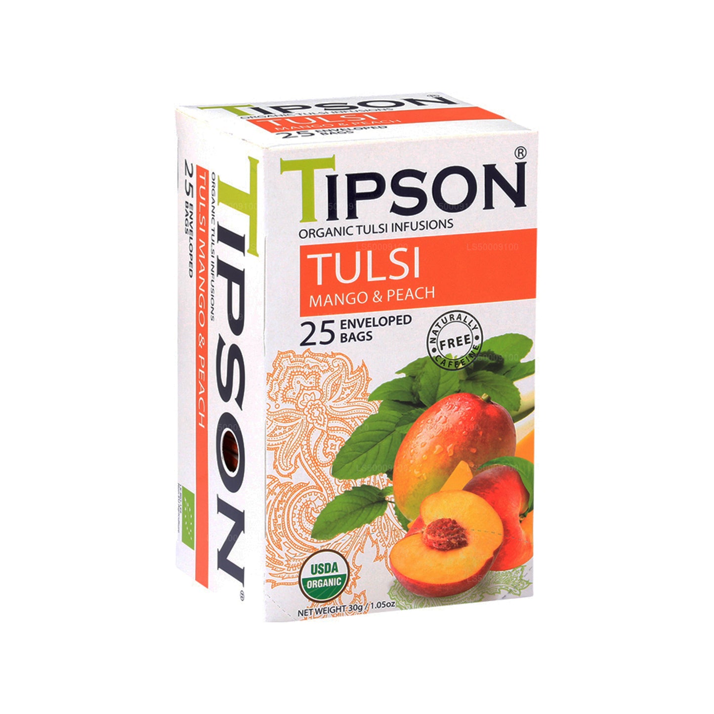 Tipson Te Organisk Tulsi Med Mango Persika (30g)