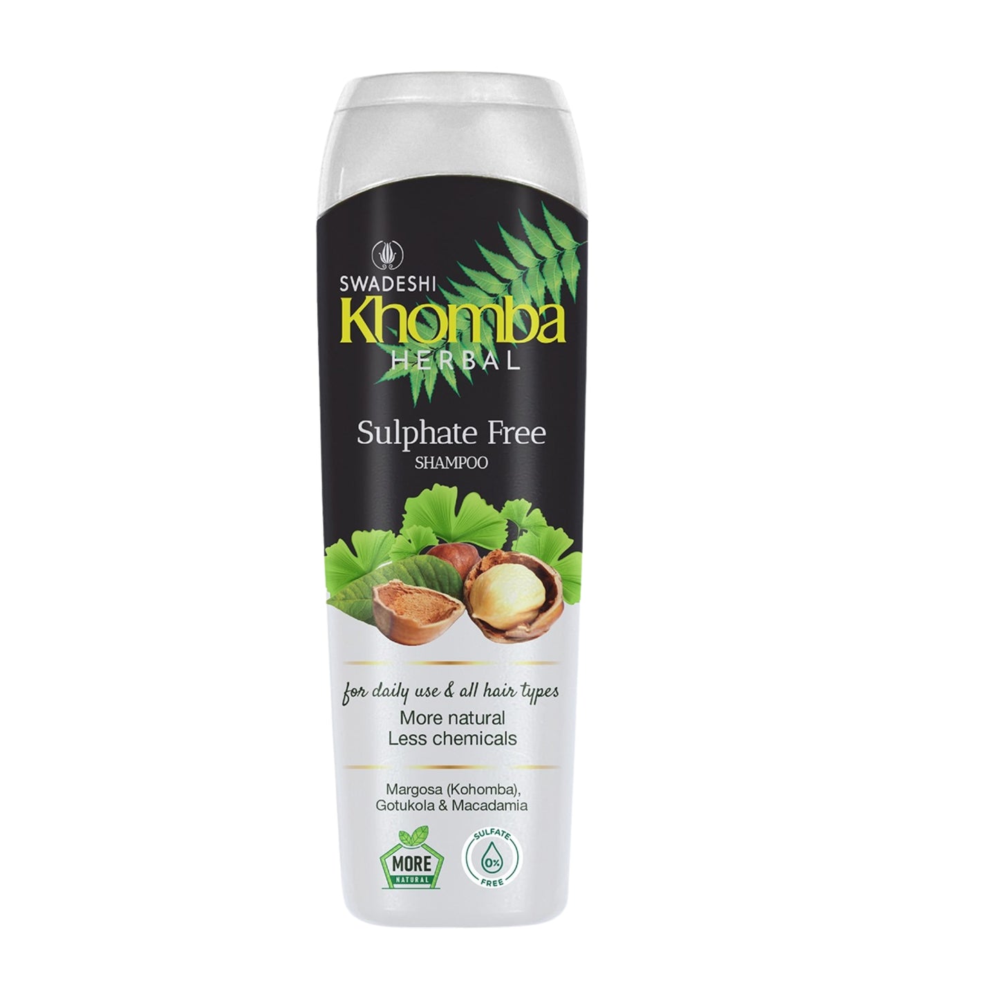 Swadeshi Khomba Mjäll Kontrollschampo (180ml)