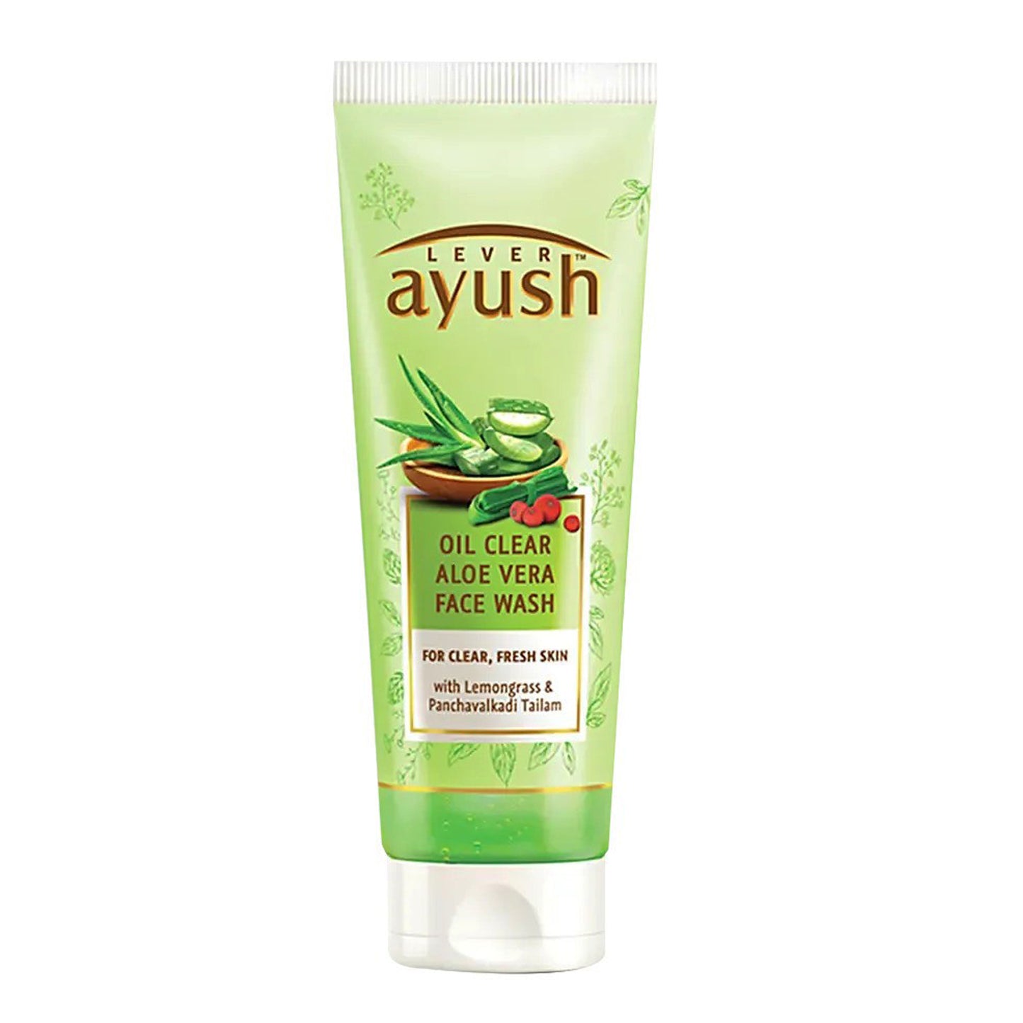 Ayush naturlig ayurvedisk olja klar aloe vera ansiktstvätt (80g)