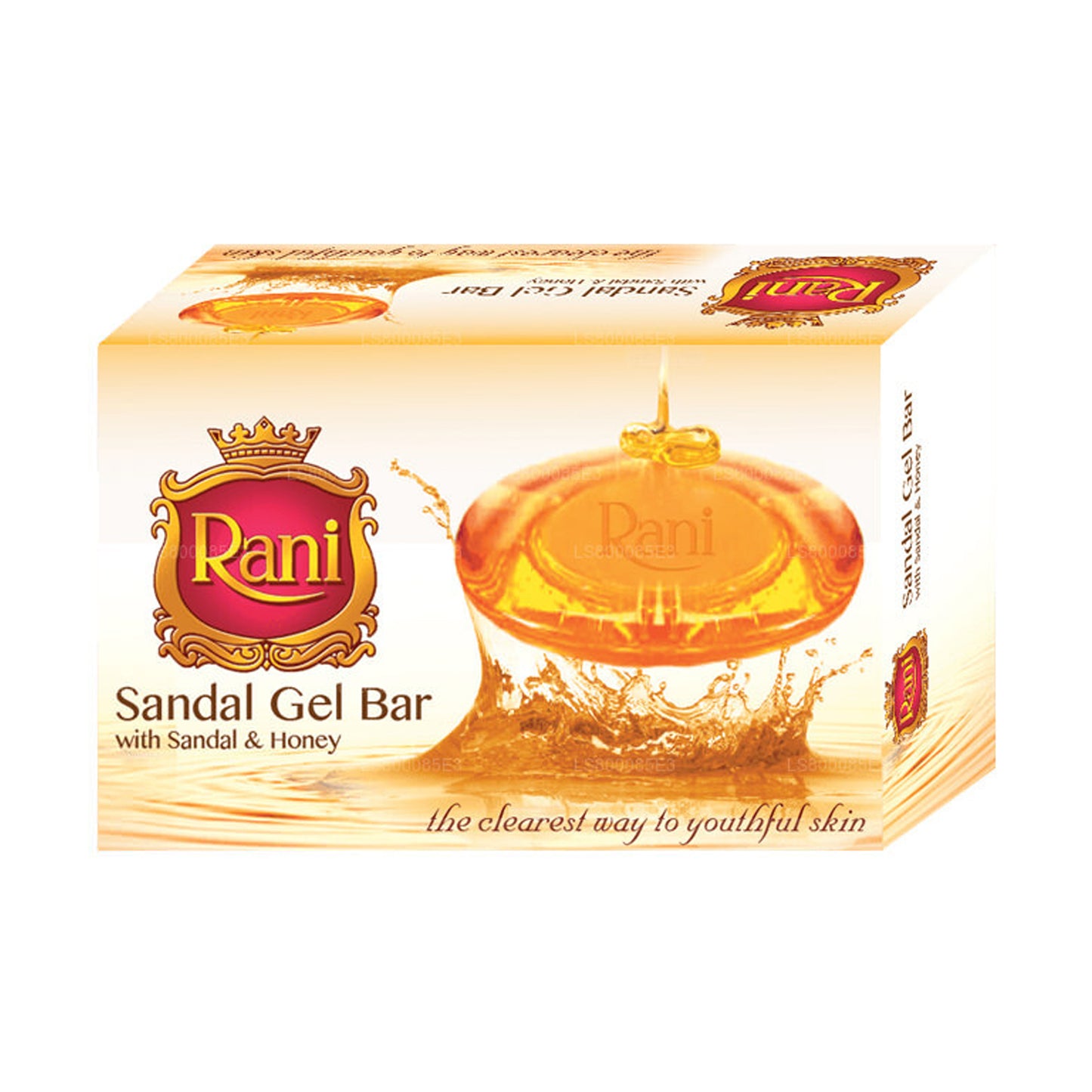 Swadeshi Rani Sandal Gel Bar med sandal och honung tvål (70g)