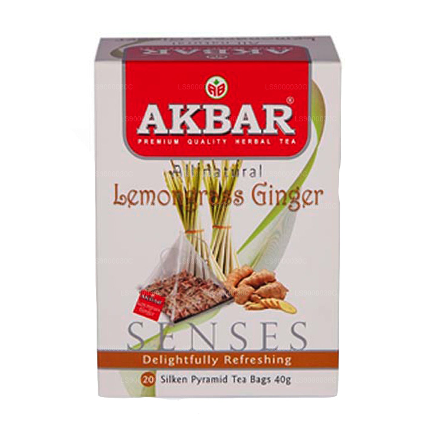 Akbar Citrongräs & Ingefära (40g) 20 tepåsar