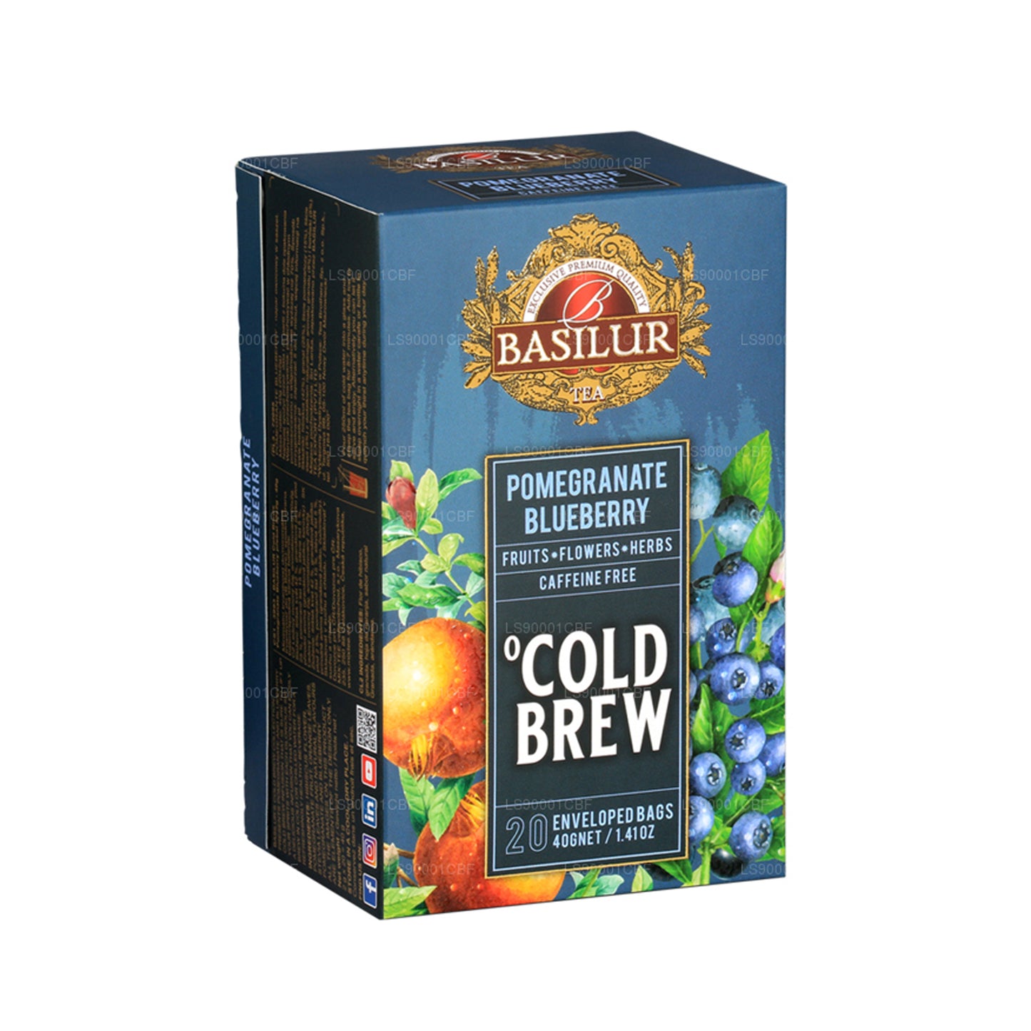 Basilur Cold Brew ”Granatäpple Blueberry” (40g) 20 tepåsar