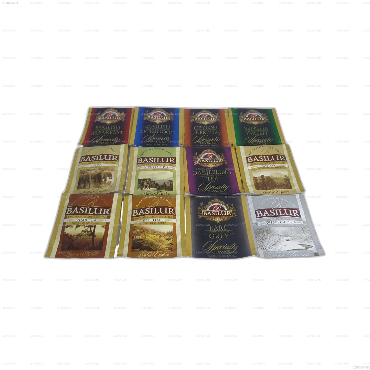 Basilur Executive Gifts blandade träpresentförpackningar (235 g) 120 tepåsar