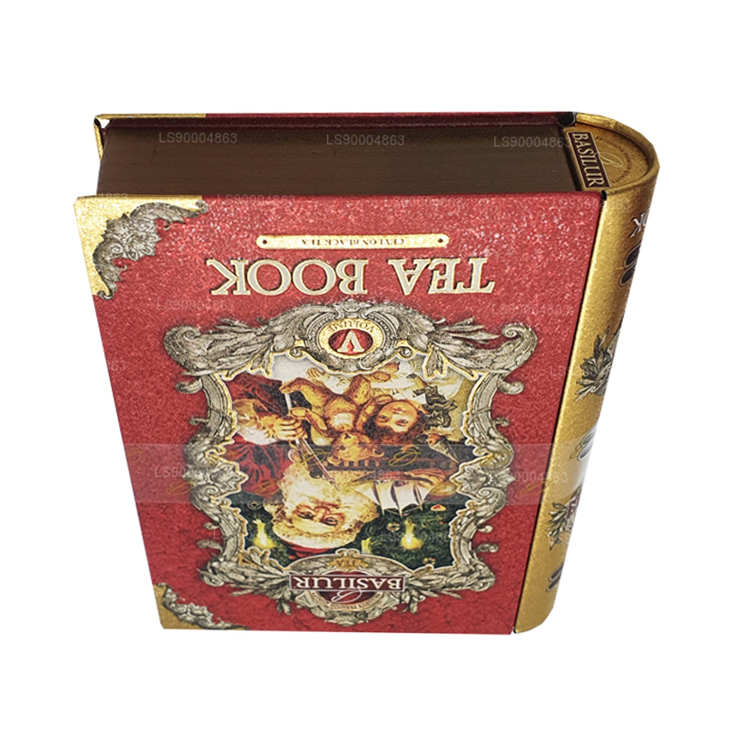 Basilur Festival ”Tea Book Volym V - Röd” (100g) Caddy
