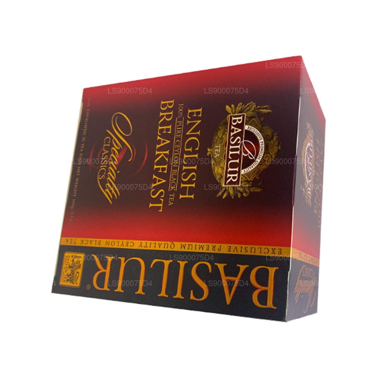 Basilur English Breakfast Pure Ceylon svart te (200g) 100 tepåsar