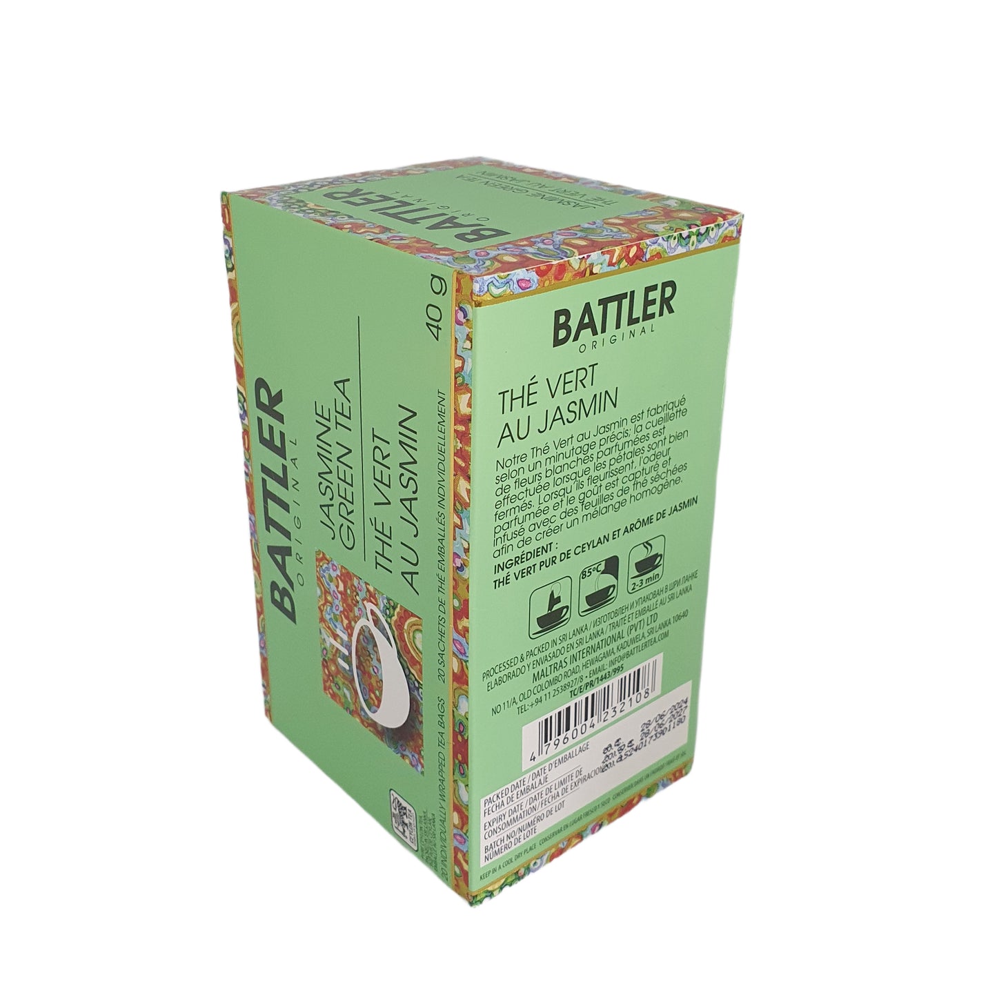 Battler Original Jasmin Grönt Te (40g) 20 Tepåsar