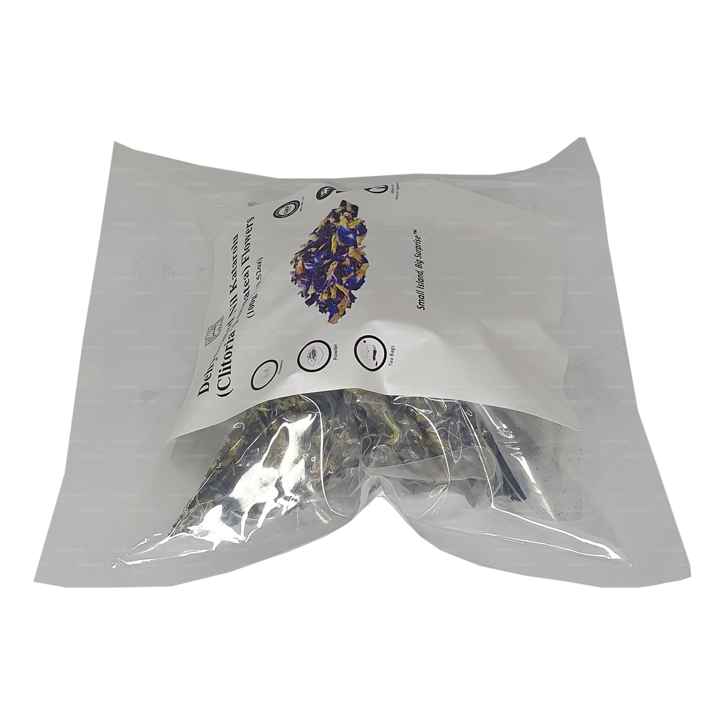 Lakpura® Dehydrerade Fjärilsärtsblommor (Nil Katarolu; Clitoria Ternatea).