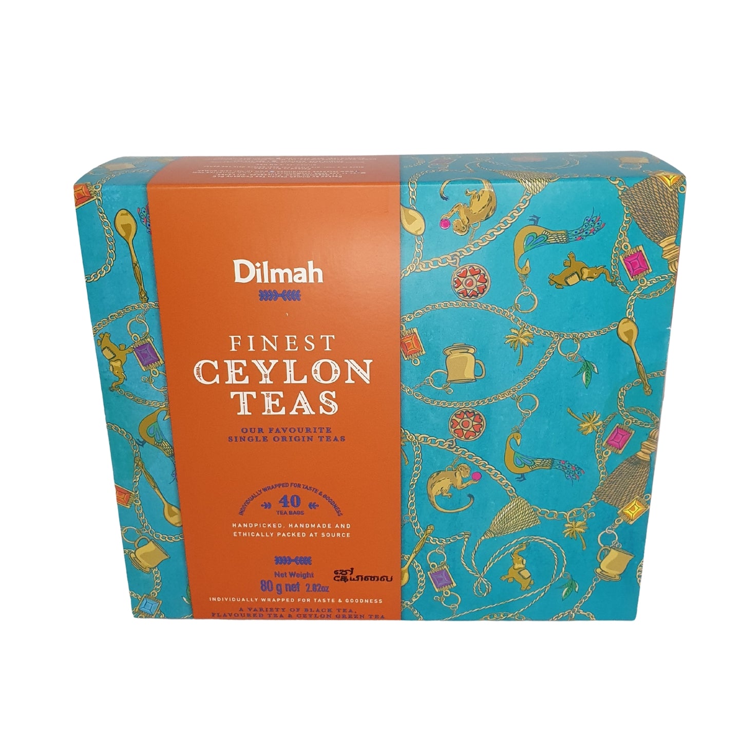 Dilmah Finest Ceylon Teas presentförpackning (80g) 40 tepåsar