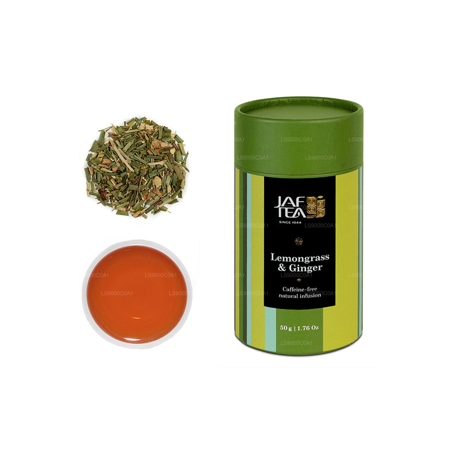 Jaf Te Citrongräs & Ingefära Blad Tea Caddy (50g)