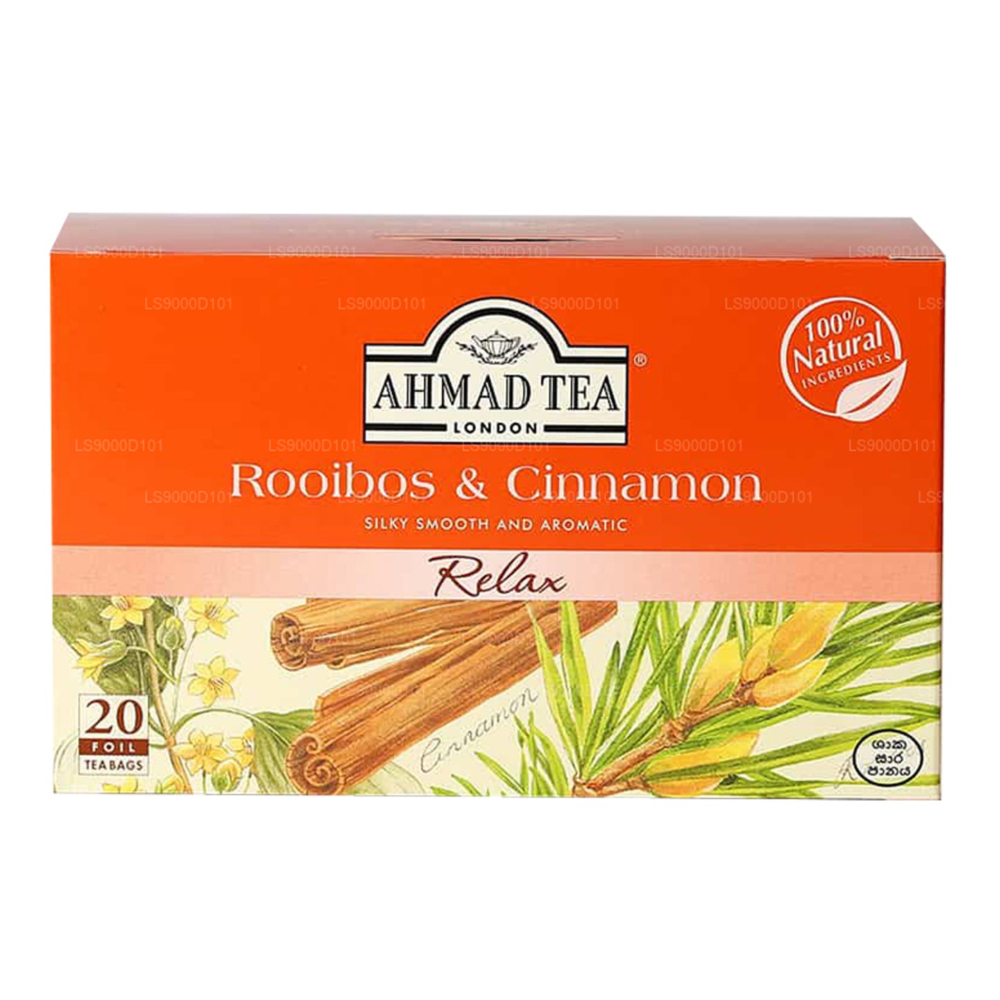 Ahmad Tea Rooibos och Kanel 20 Folie tepåsar (30g)