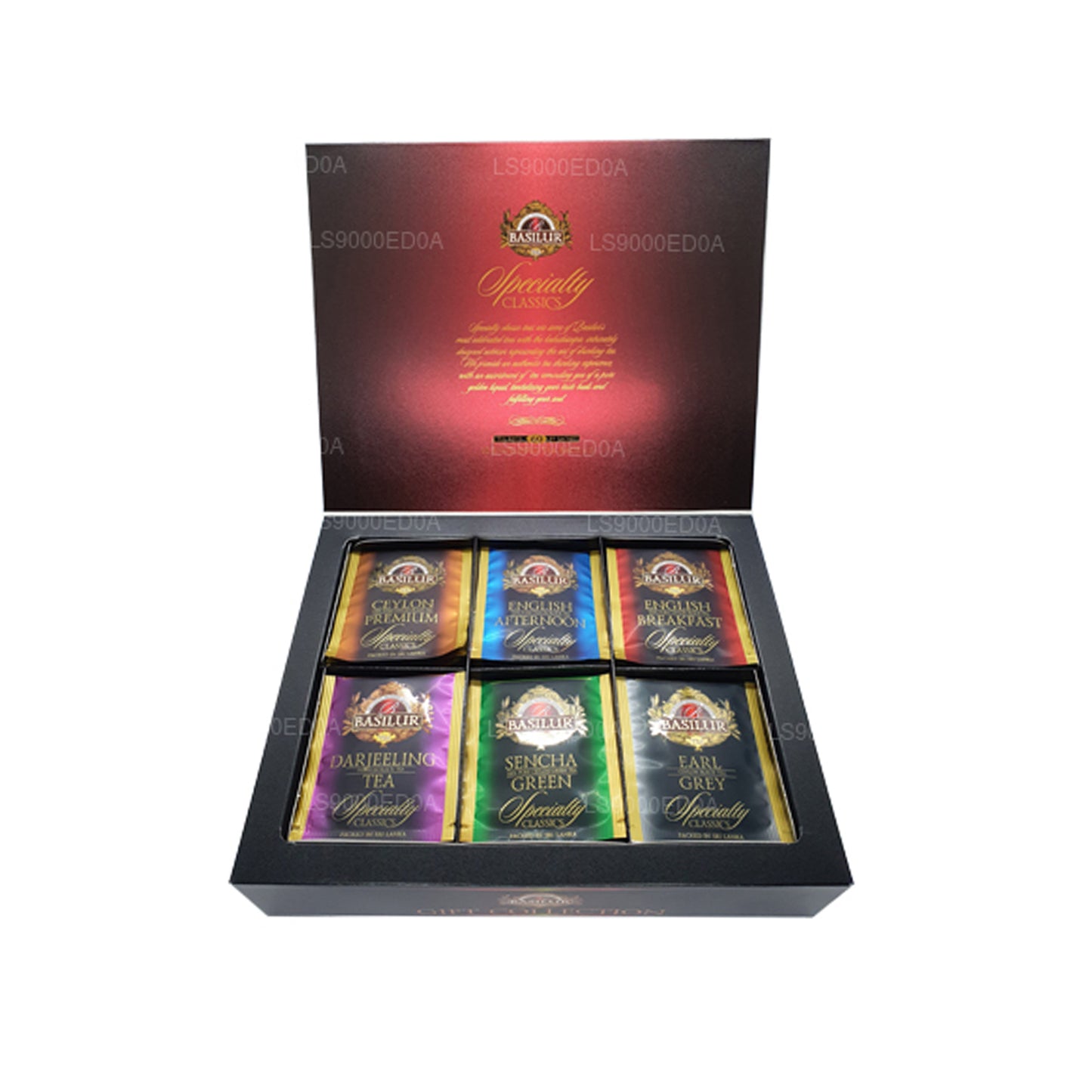 Basilur Giftbox Diverse Specialty Classics (115g) 60 omslutna tepåsar