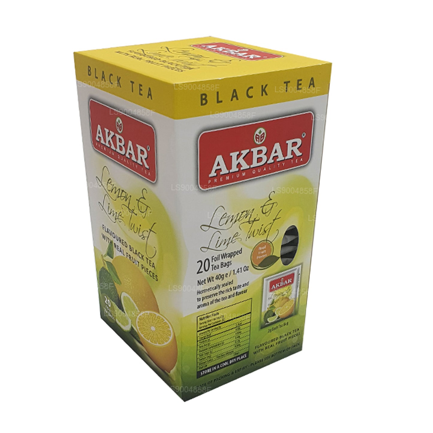 Akbar Citron och Lime Twist Tea (40g) 20 tepåsar