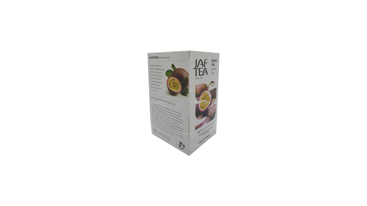 Jaf Tea Pure Fruits Kollektion Svart Te Passionsfrukt Folie Kuvert Tepåsar (30g)
