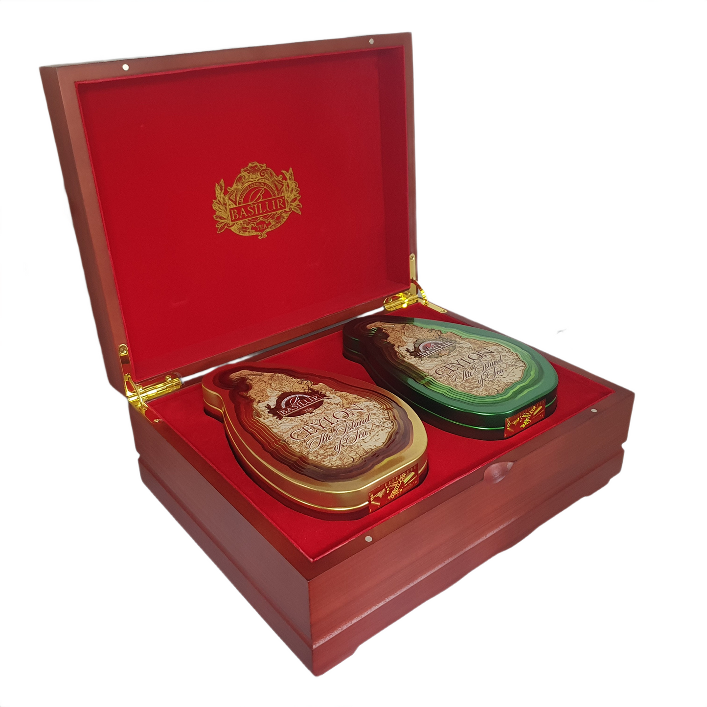 Basilur Wooden Presenter 2 in 1 "Island of Tea Wooden Presenter" (200g)