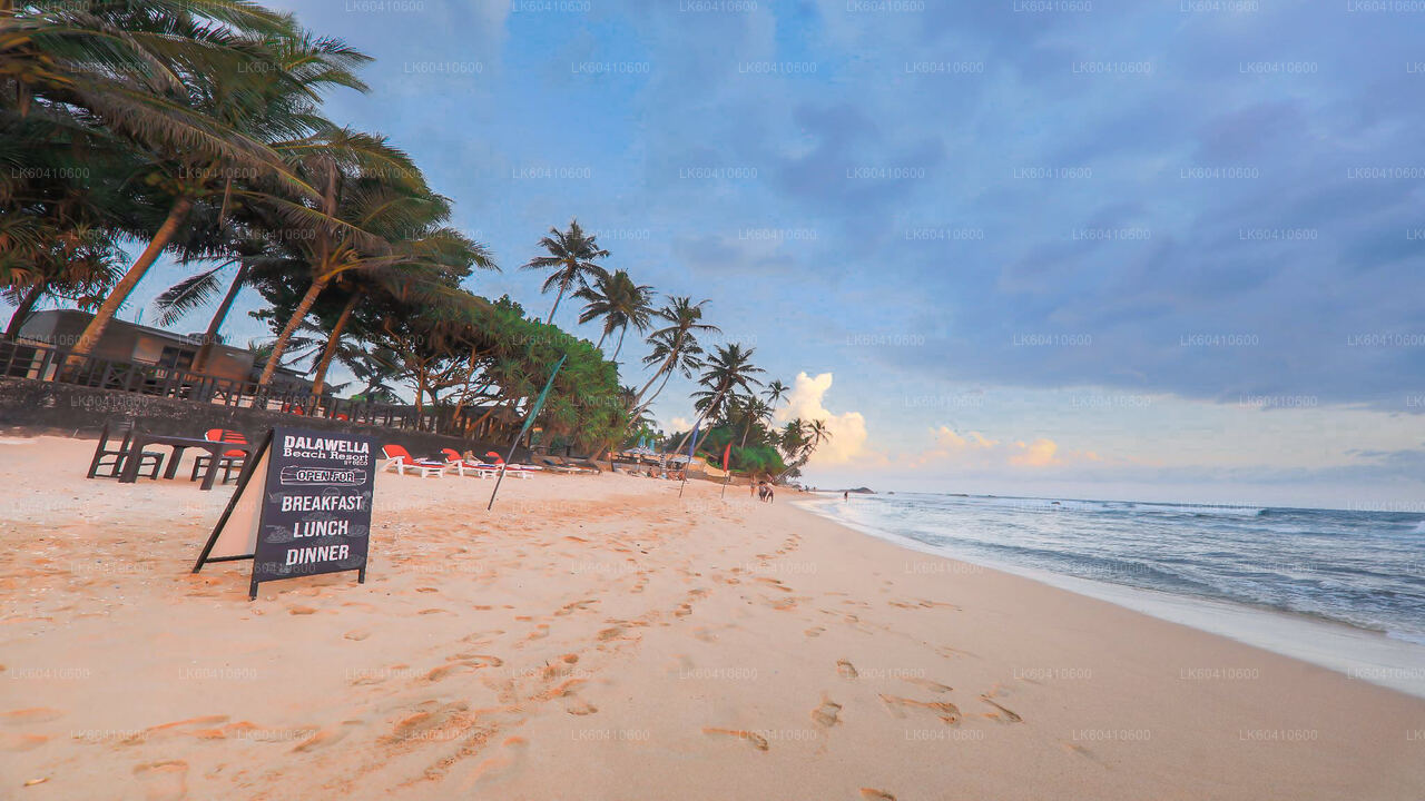 Dolda tempel och avskilda kustlinjer från Unawatuna