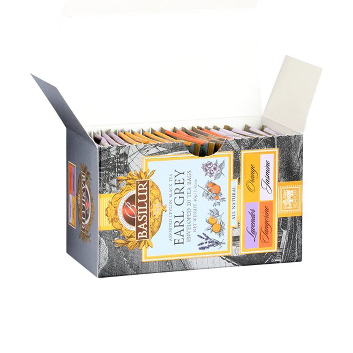 Basilur Earl Grey Collection (40g) 20 Tepåsar