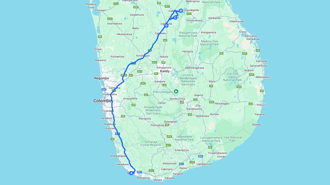 Djurliv och världsarvstur från Galle (2 dagar)