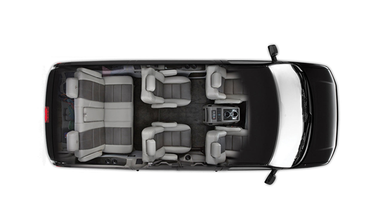 Chaufförsdriven standard skåpbilsuthyrning