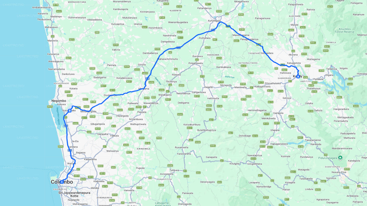 Shuttle Service Between Colombo and Kandy