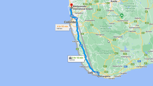 Ahangama City till Colombo flygplats (CMB) Privat transfer