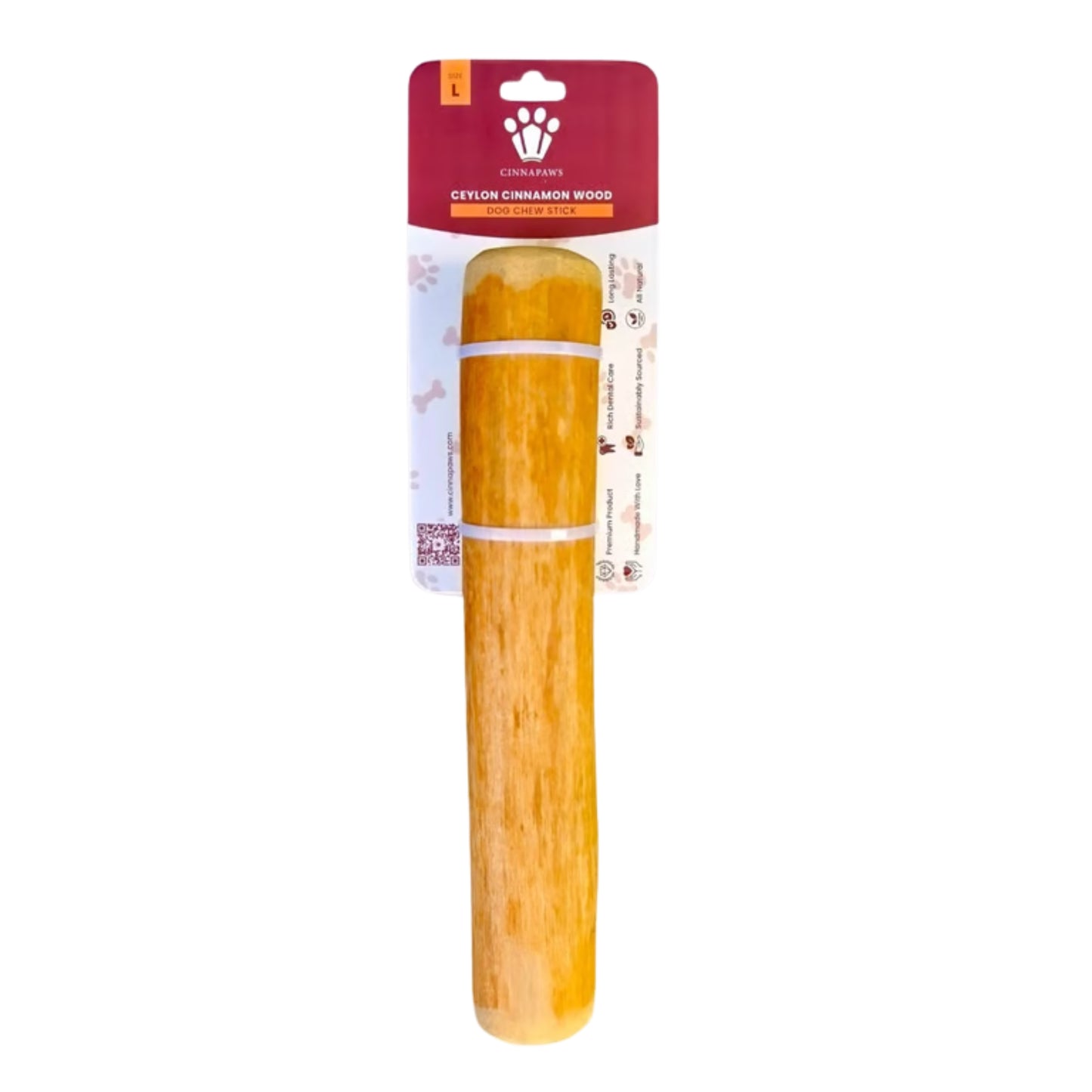 Cinnapaws Cinnamon Wood Dog Chew Stick Toy