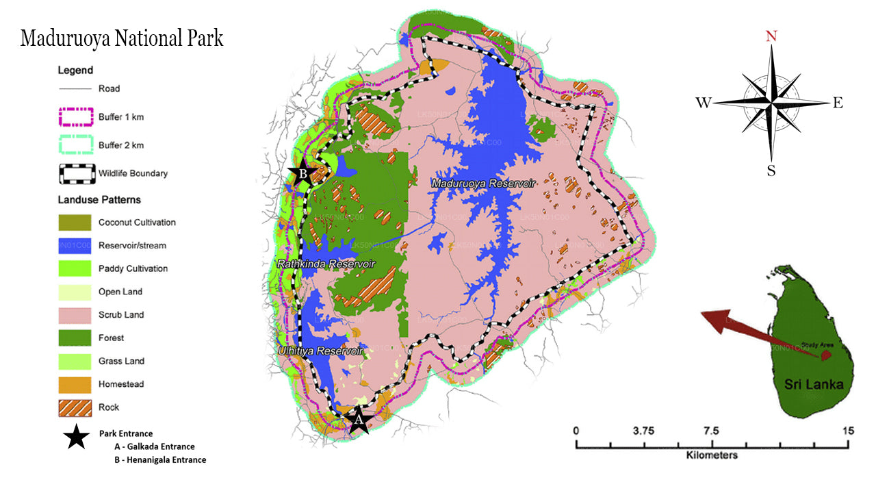Maduru Oya nationalpark privat safari