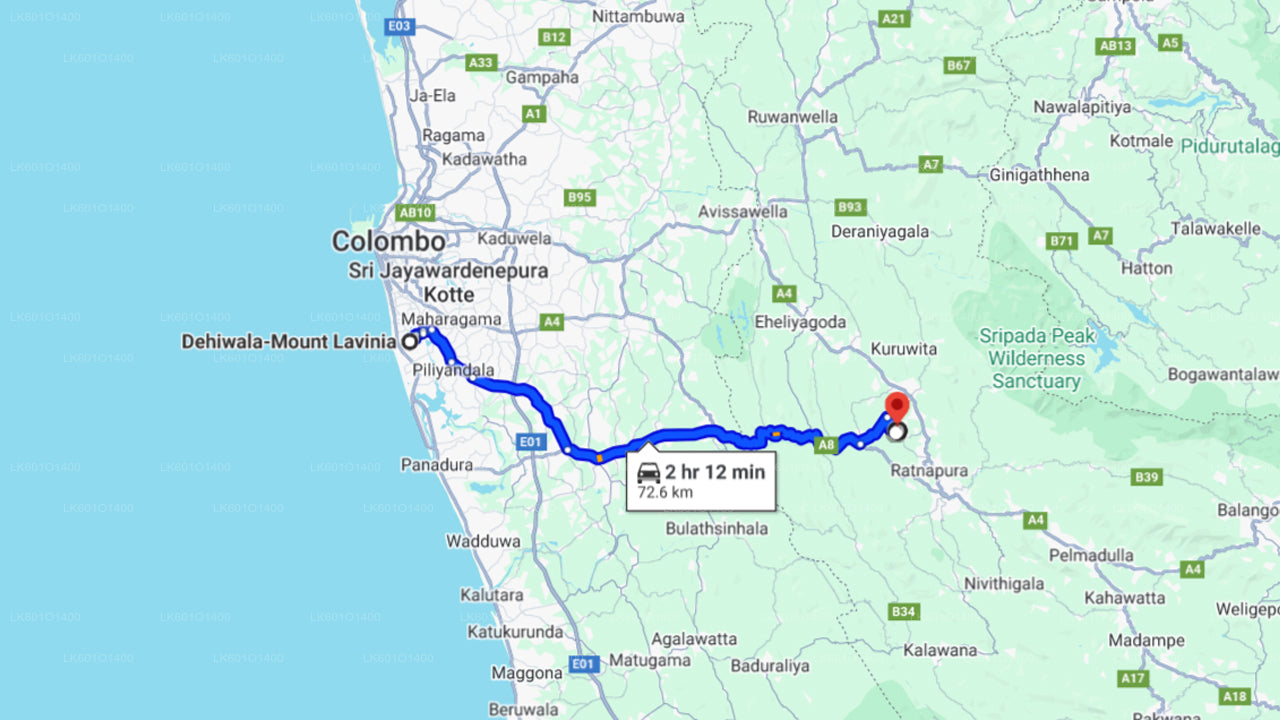 Utforska Gem Mines i Ratnapura från Mount Lavinia