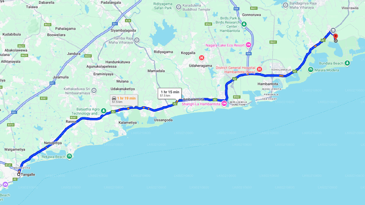 Bundala National Park Safari från Tangalle