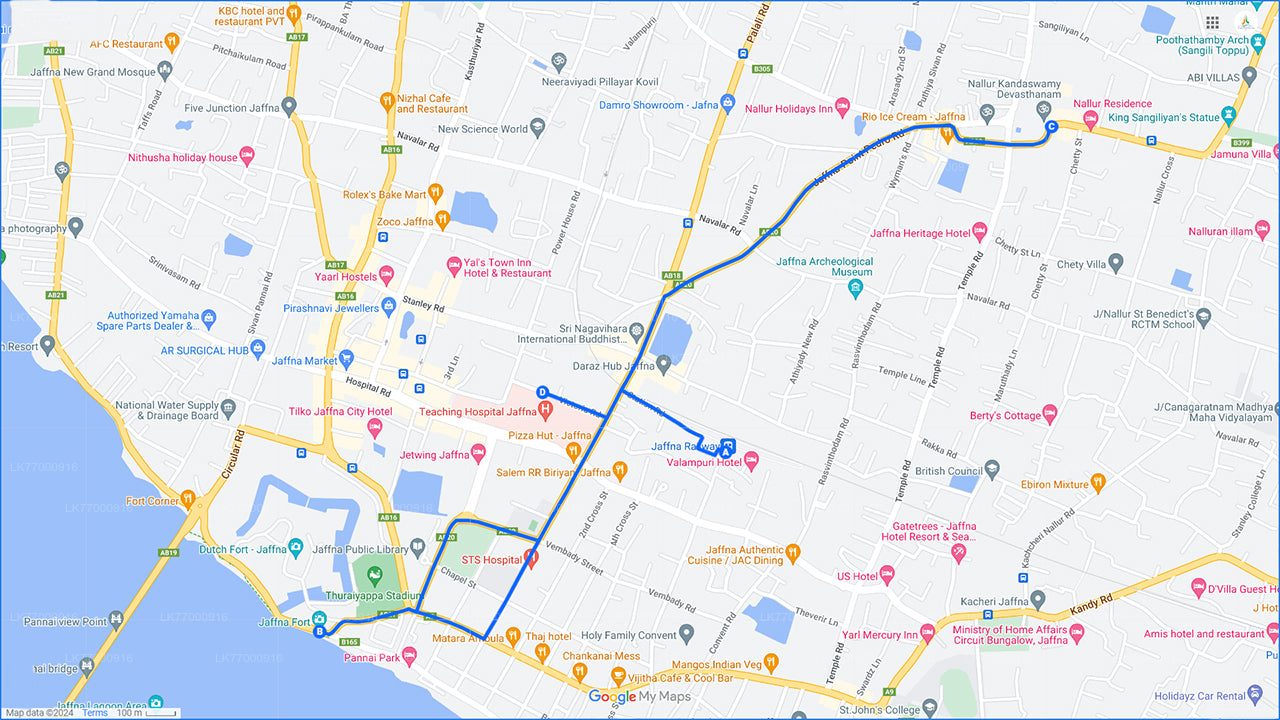 Cycling from Jaffna City
