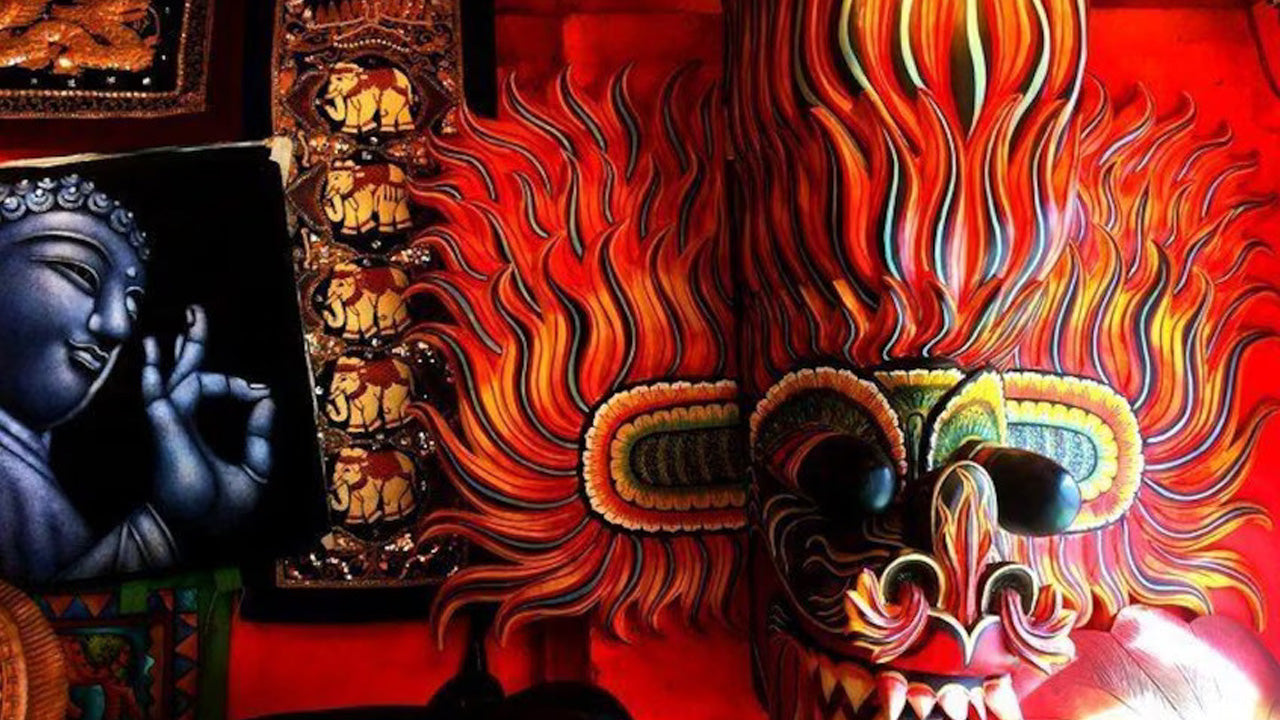 Maskmålning från Ambalangoda