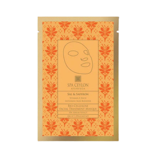 Spa Ceylon Sal & Saffron Vitamin E Rich Bio Cellulose Facial Treatment Masque (45g)