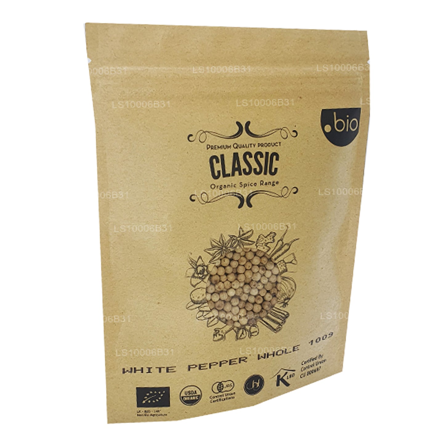 Lakpura Organisk Vitpeppar Hela