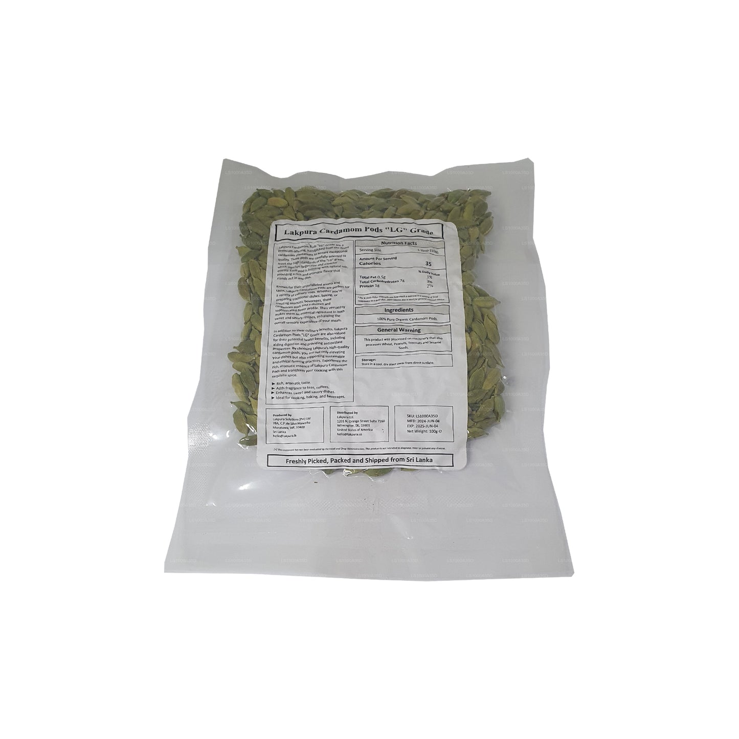 Lakpura Kardemumma Pods (100g)